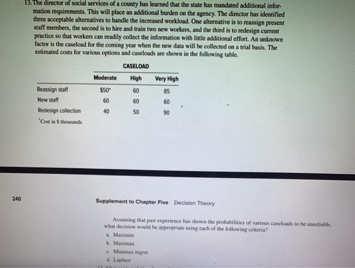 13. The director of social services of a county