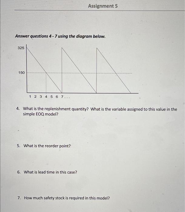 Assignment 5 Answer questions 4 - 7 using the