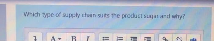 Which type of supply chain suits the product