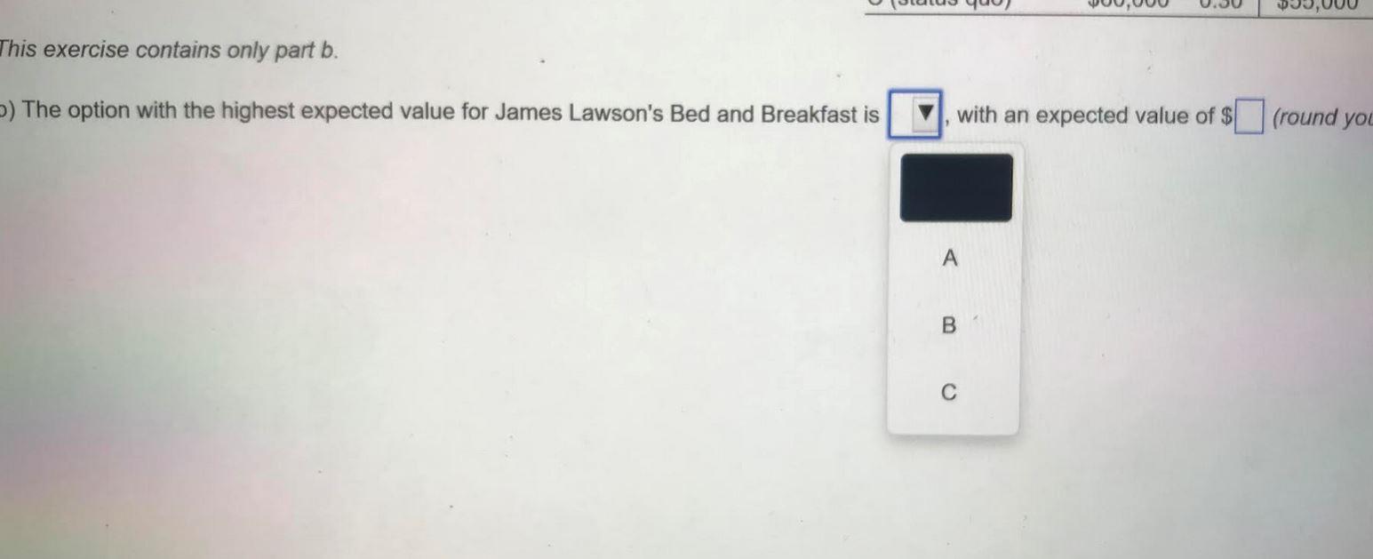 James Lawson's Bed and Breakfast, in a small