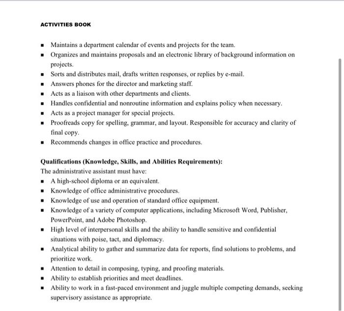 Read the job description to familiarize yourself