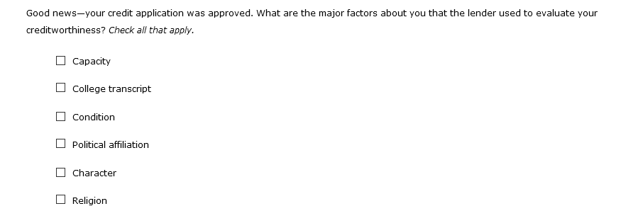 7. Opening an account Obtaining credit begins