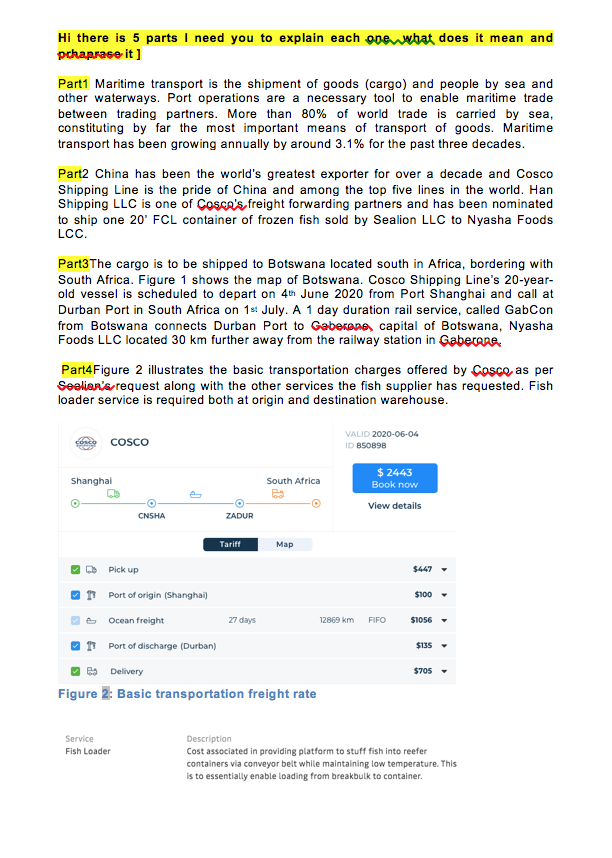 Hi there is 5 parts I need you to explain each