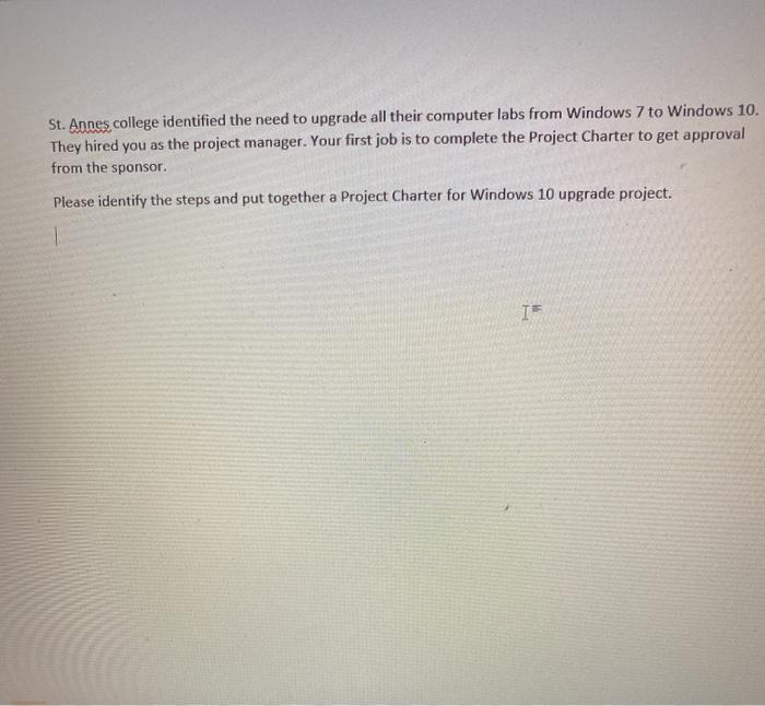 this is a project management question. Please