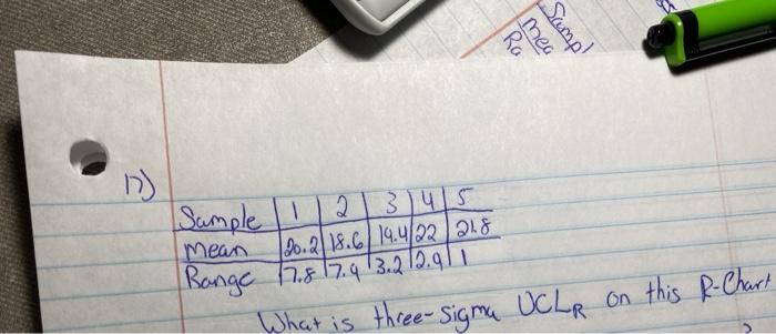 Ro mea Samp! 2 mean Sample II 3415 20.2.