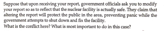 Subject: Engineering Ethics . Suppose that upon