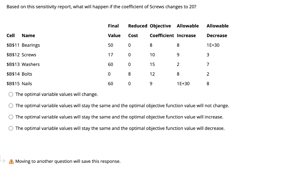 uestion 6 2 points Saved Based on this