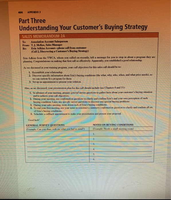 464 APPENDIX 3 Part Three Understanding Your