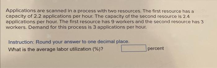 Applications are scanned in a process with two