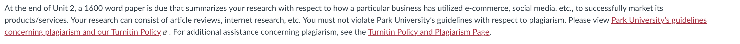 Please make it 1600 words At the end of Unit 2, a