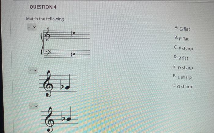QUESTION 1 F# - C# - G# - D# - A# - E# - B# is