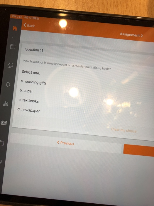 F42:57 510BB < Back Assignment 2 Question 11