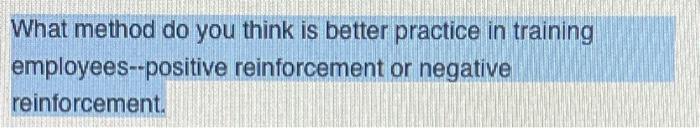 answer in complete sentences What method do you