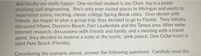 please help and faculty are really happy! One