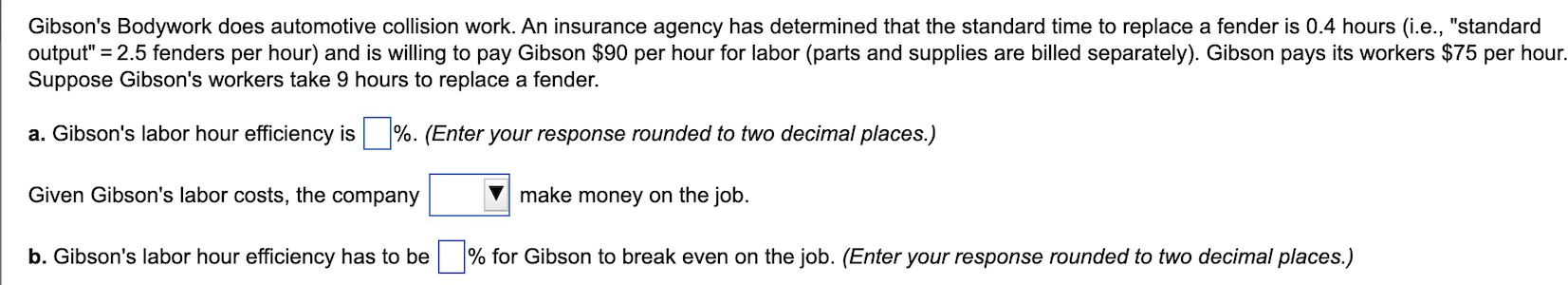 Gibson's Bodywork does automotive collision work.