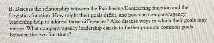 B. Discuss the relationship between the