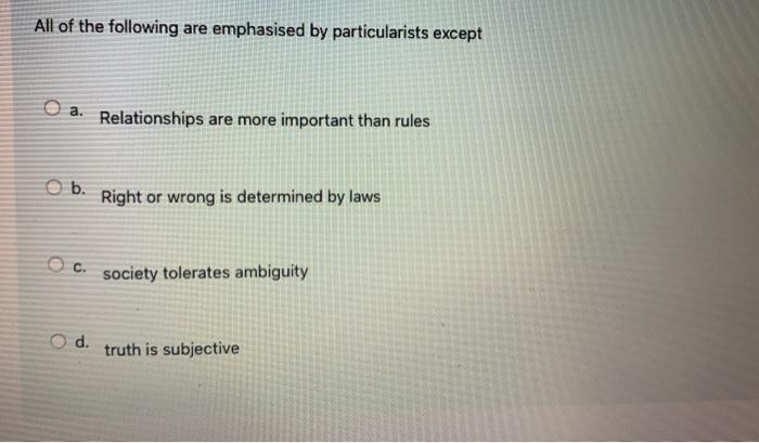 Which convention concerning ethical behaviour