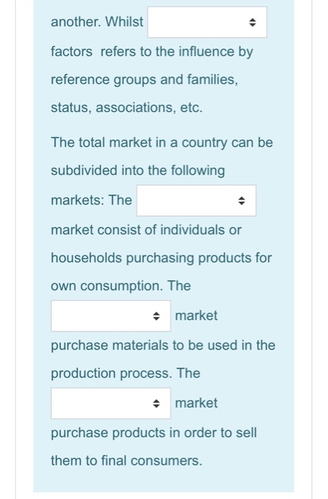 > another. Whilst factors refers to the influence