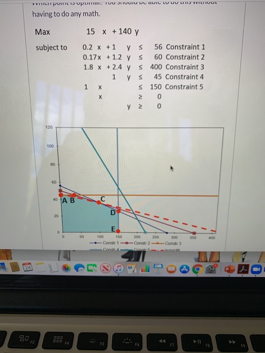 4 pts Question 1 Given the following linear
