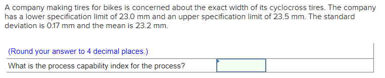 A company making tires for bikes is concerned