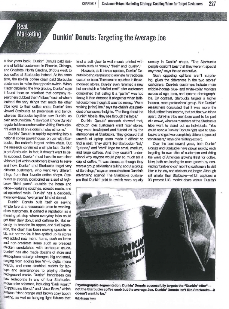 CHAPTER 7 Customer-Driven Marketing Strategy: