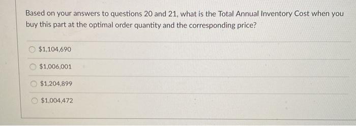 Determine the optimal order quantity using the