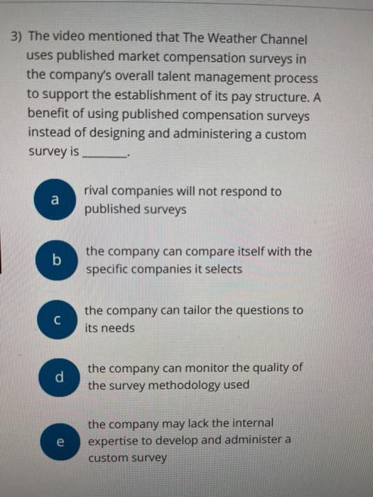 answer please with brief explanation 3) The video