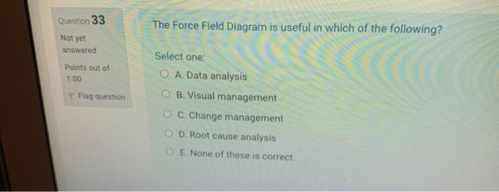 Question 31 Statistical Process Control focuses