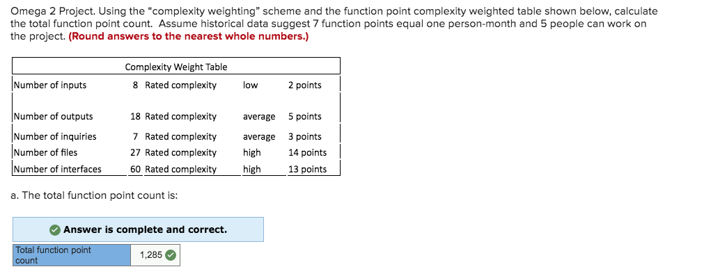 Omega 2 Project. Using the "complexity weighting"