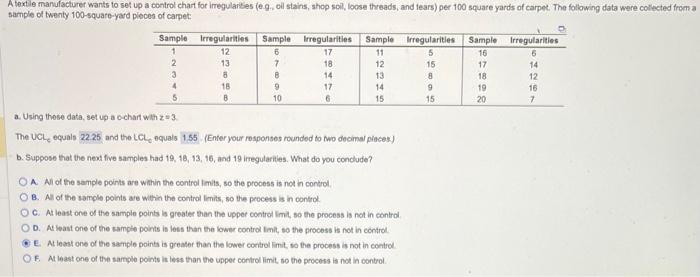 only part b please a. Using those data, set up a