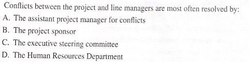 two paragraphs why the answer is B. Conflicts