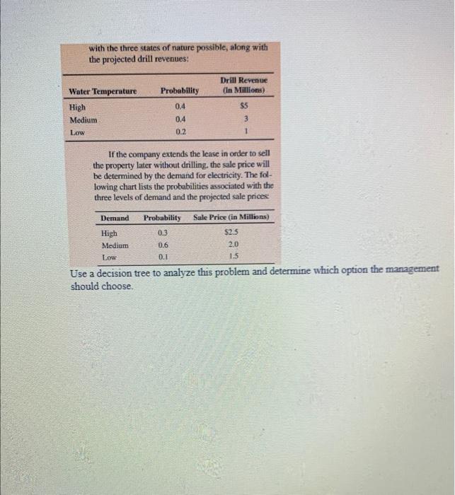 3. Consider the following decision problem: