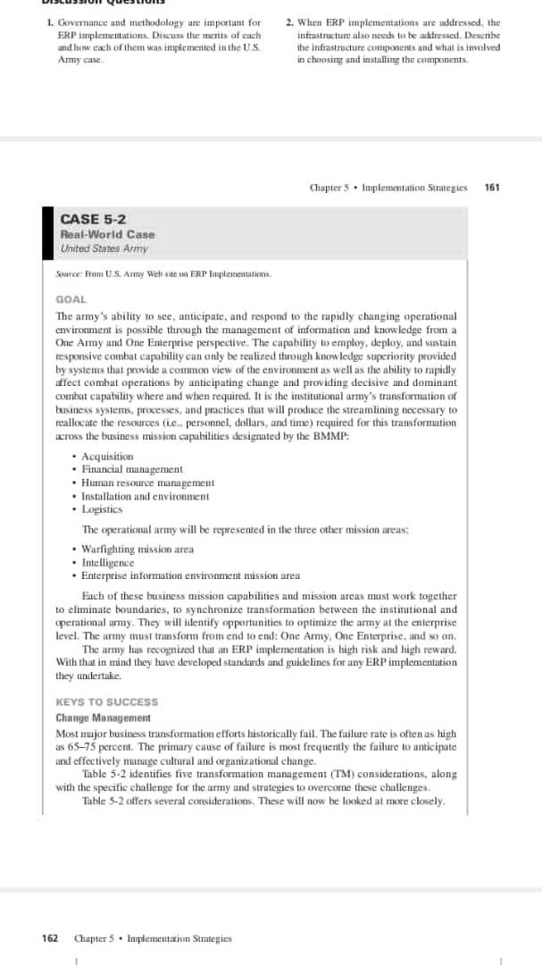 1. Governance and methodology are important for