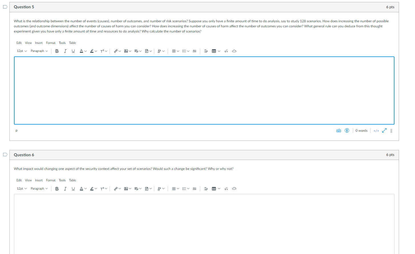 experiment given you have only a finite amount of