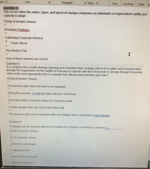 ards Voice Editor Ro Font Paragraph Styles