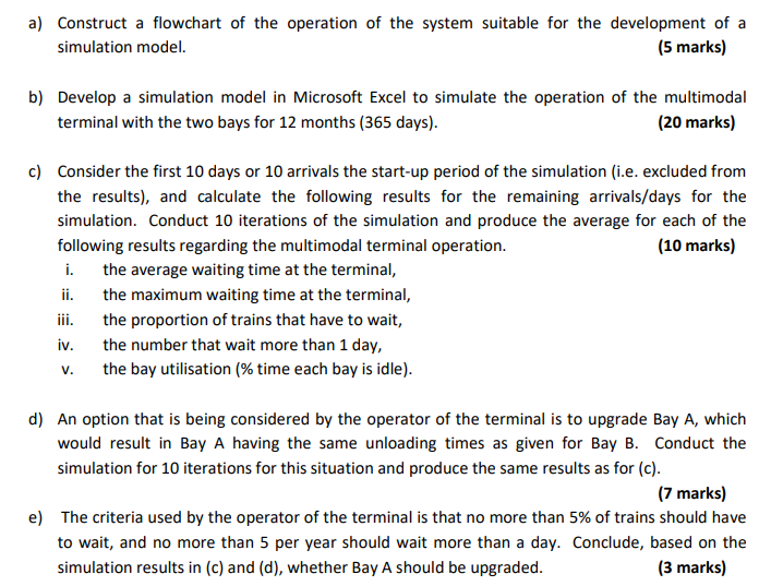 Trains with cargo arrive at a multimodal terminal