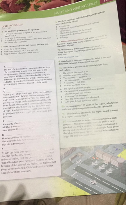 11.4 STUDY AND WRITING SKILLS STUDY SKILLS