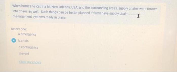 Which of the following is an example of