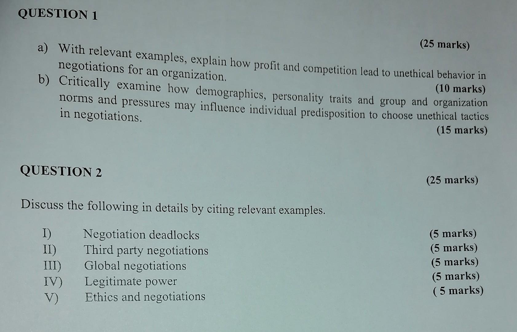 (25 marks) a) With relevant examples, explain how