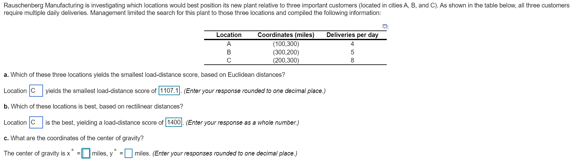 PART C Please Rauschenberg Manufacturing is