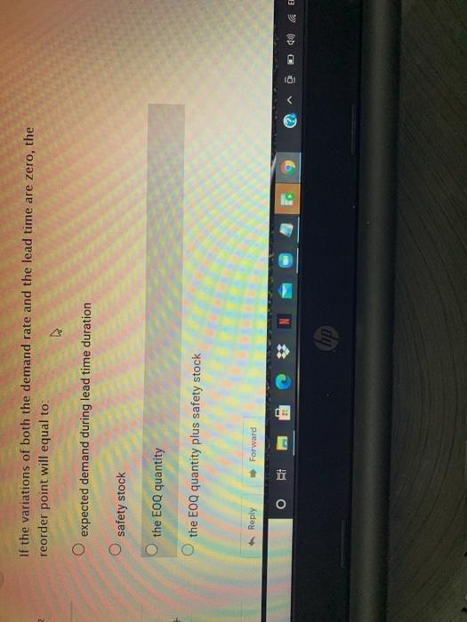 If the variations of both the demand rate and the