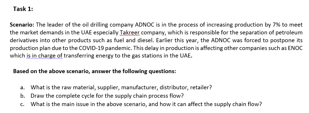 solve please Task 1: Scenario: The leader of the