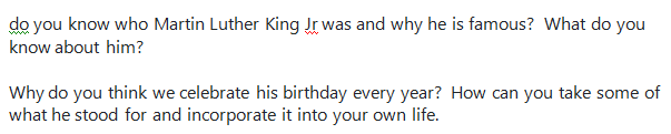 do you know who Martin Luther King Jr was and why