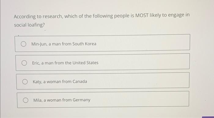 According to research, which of the following