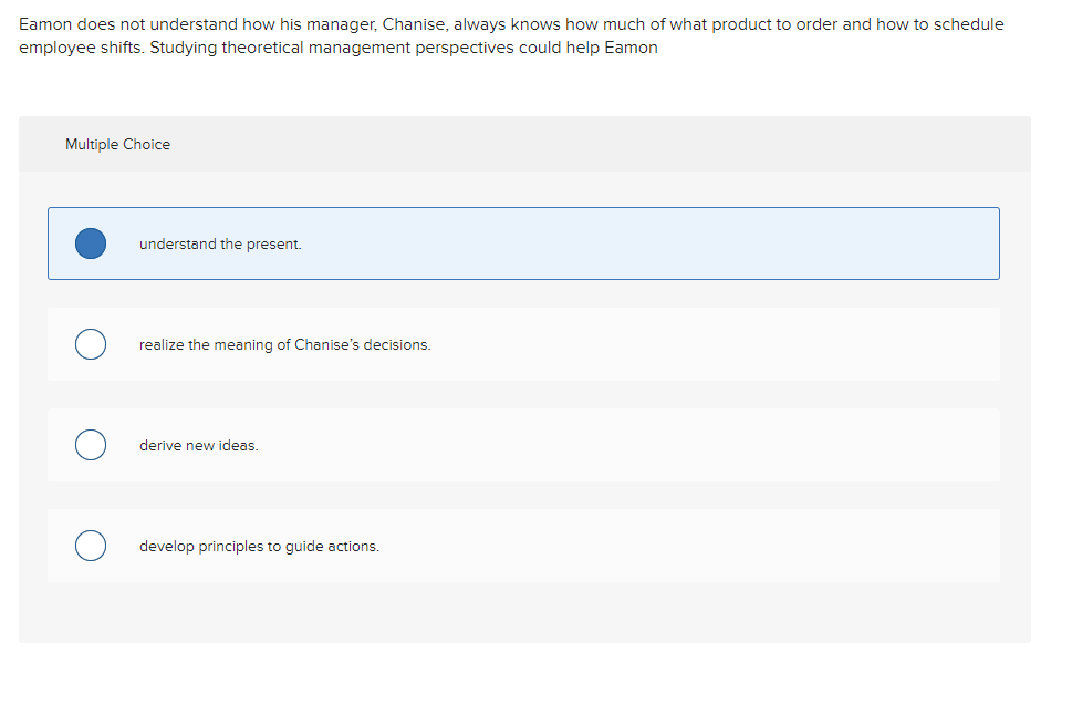 Eamon does not understand how his manager,
