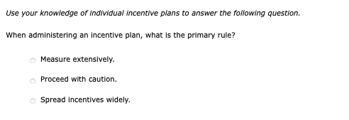 Human Resources class, Options : For each example