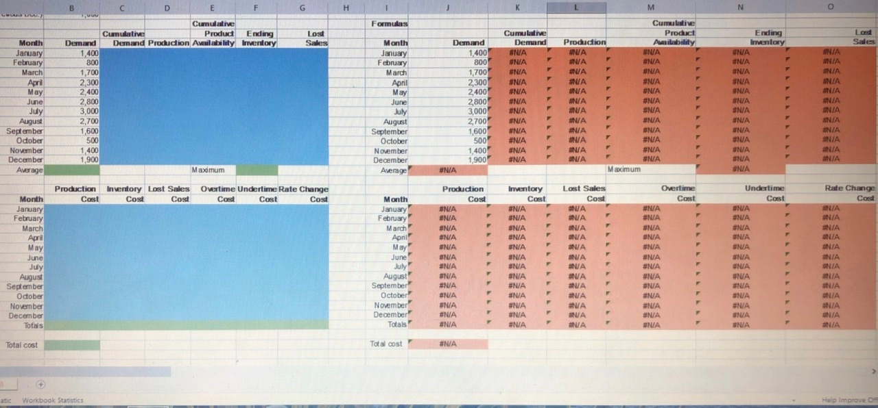 Video Excel Online Activity: Aggregate Planning -