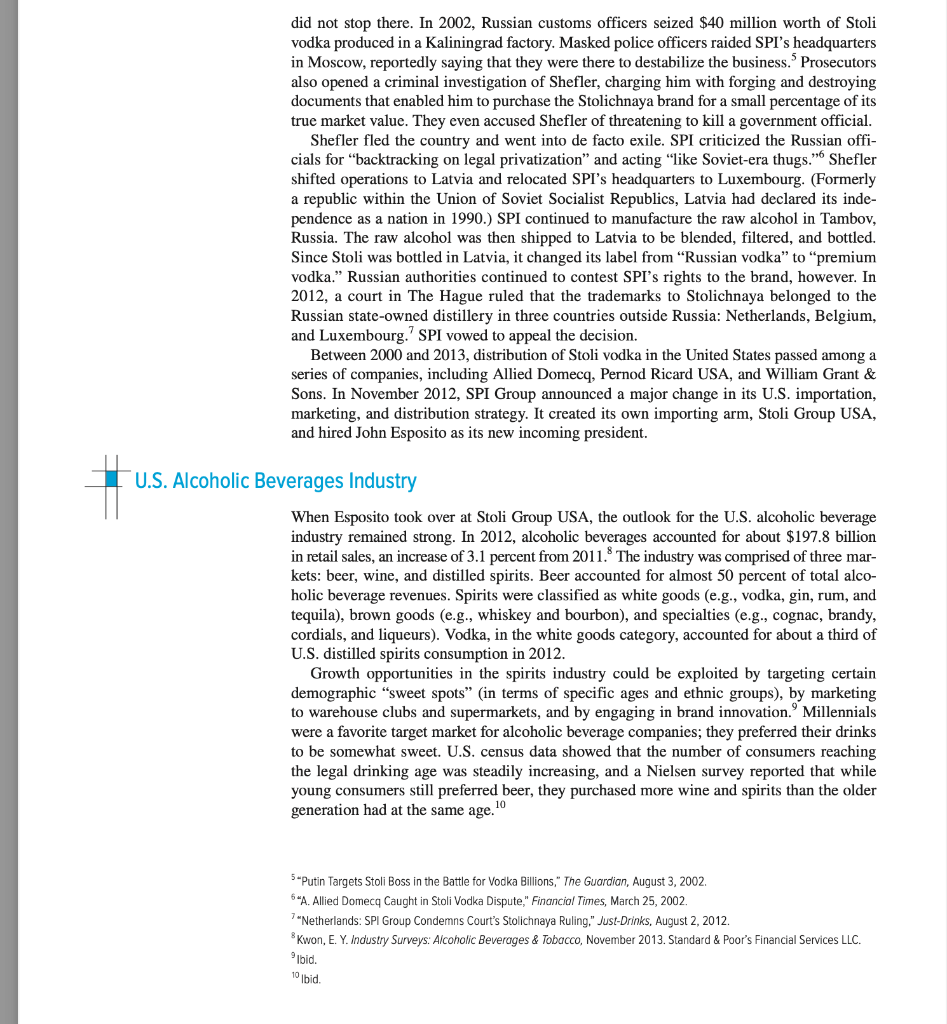 Stoli vodka case study A stakeholder analysis and