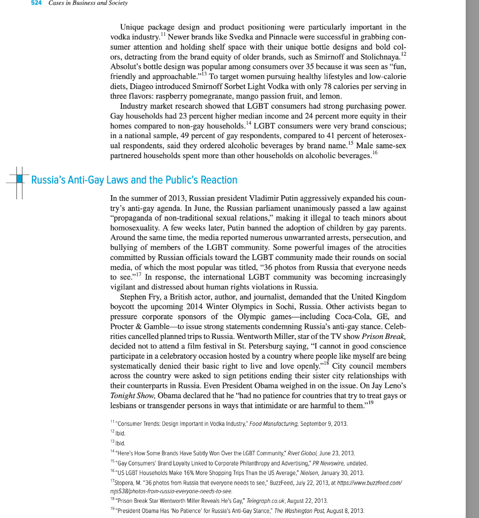 Stoli vodka case study A stakeholder analysis and