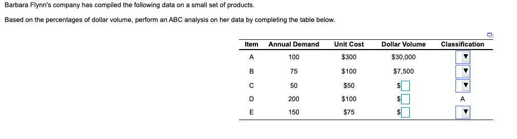 Classification options are A, B or C (for the far
